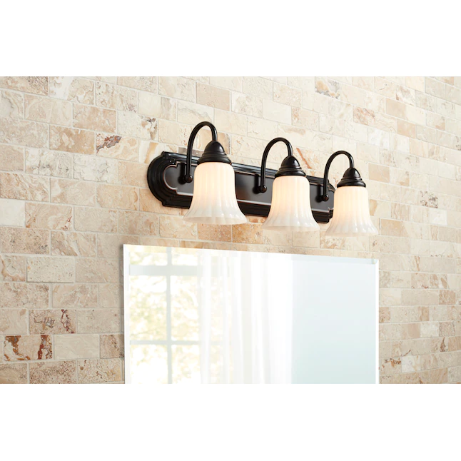 Portfolio  24.09-in 3-Light Oil-Rubbed Bronze Traditional Vanity Light