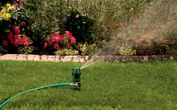 Orbit H20-6 Gear Driven Sprinkler on Sturdy Spike Base - Lawn Watering - 91475