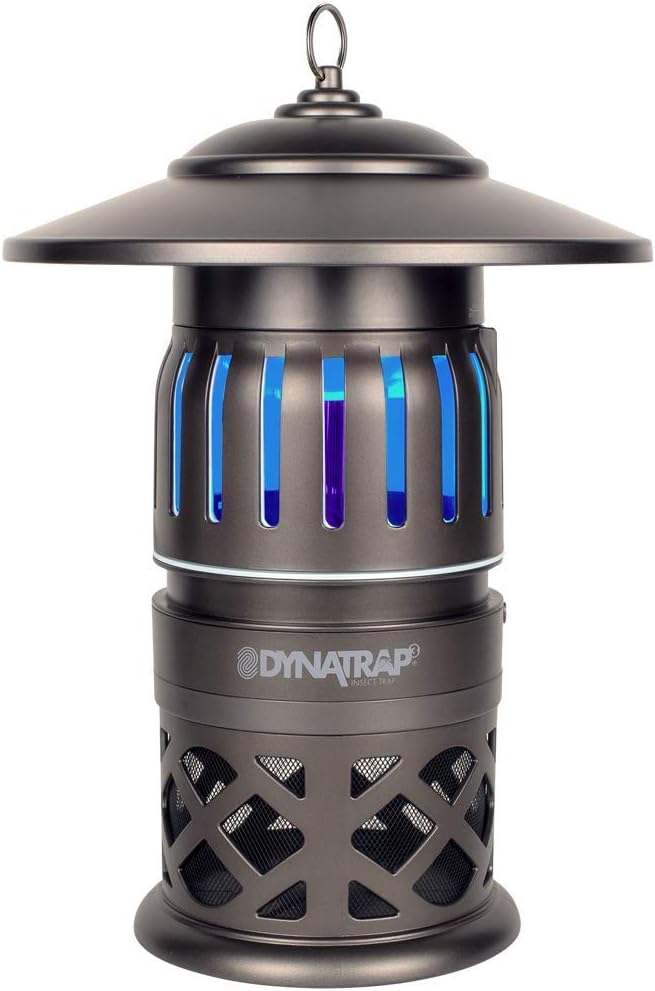 DynaTrap DT1050-TUNSR Mosquito & flying Insect Trap – Kills Mosquitoes. Flies. Wasps. Gnats. & Other Flying Insects – Protects up to 1/2 Acre. Tungsten