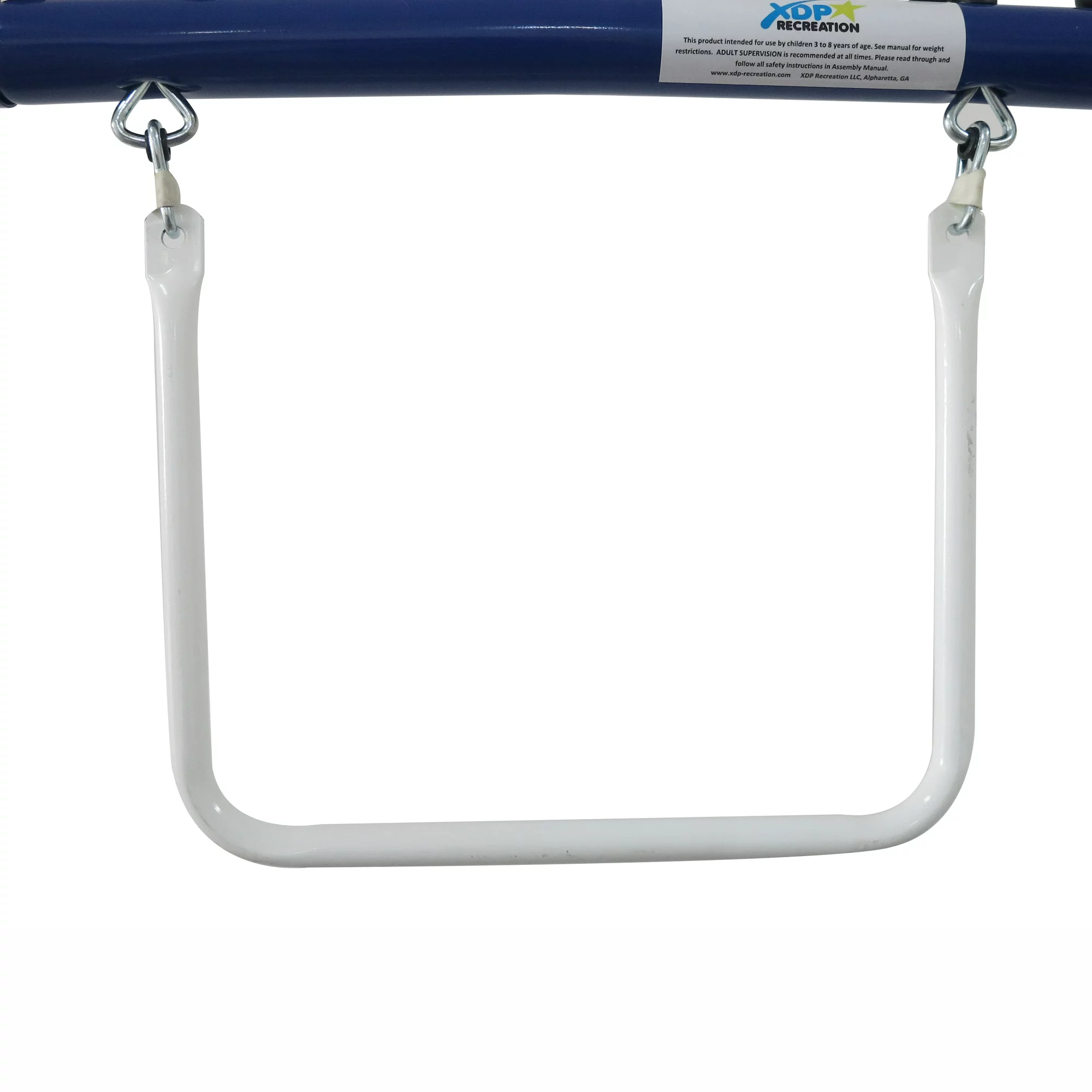 XDP Recreation Play All Day Metal A-Frame Swing Set with Fun Glider. Swings. Trapeze. and Slide