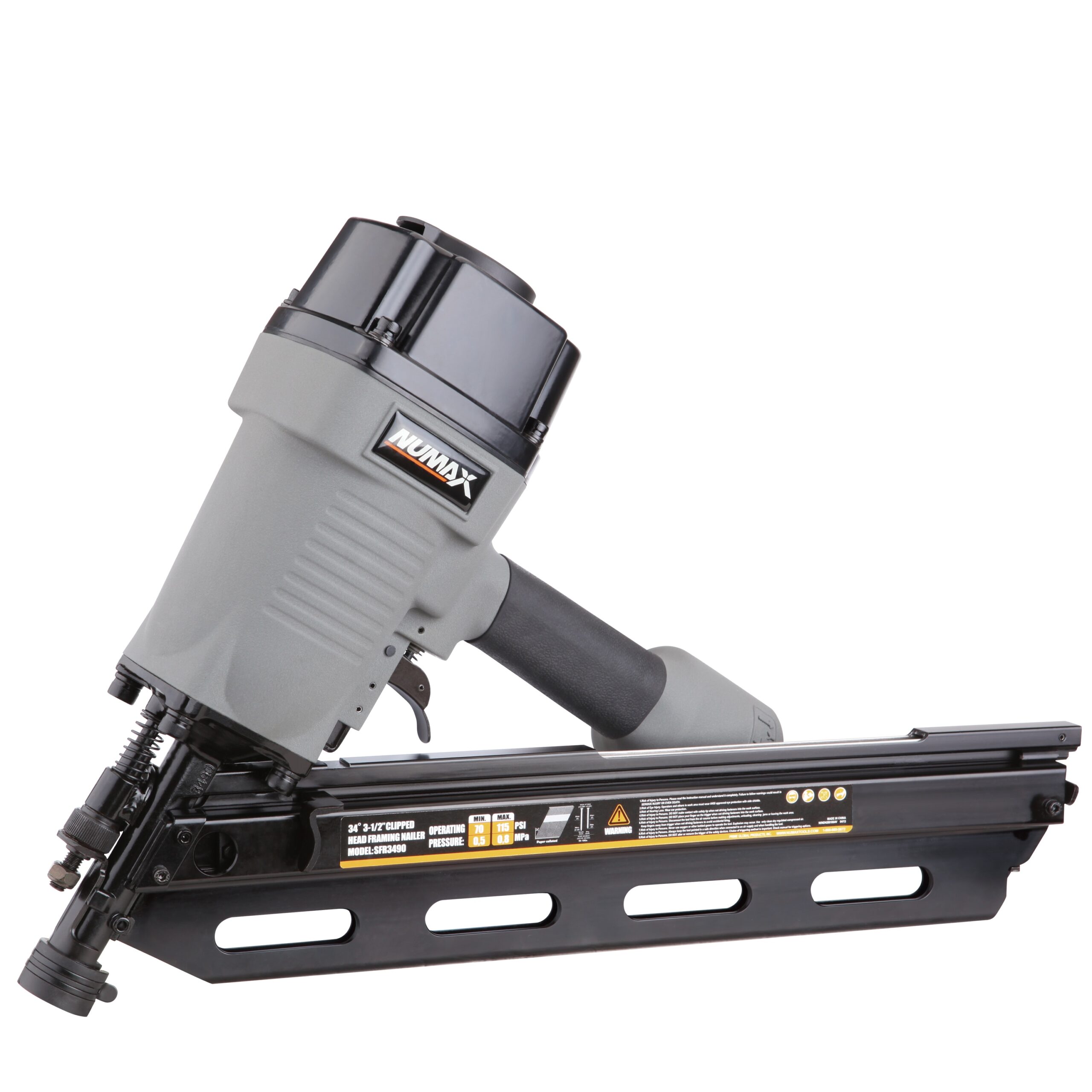Numax 34 Degree Clipped head 3.5-in Pneumatic Framing Nailer