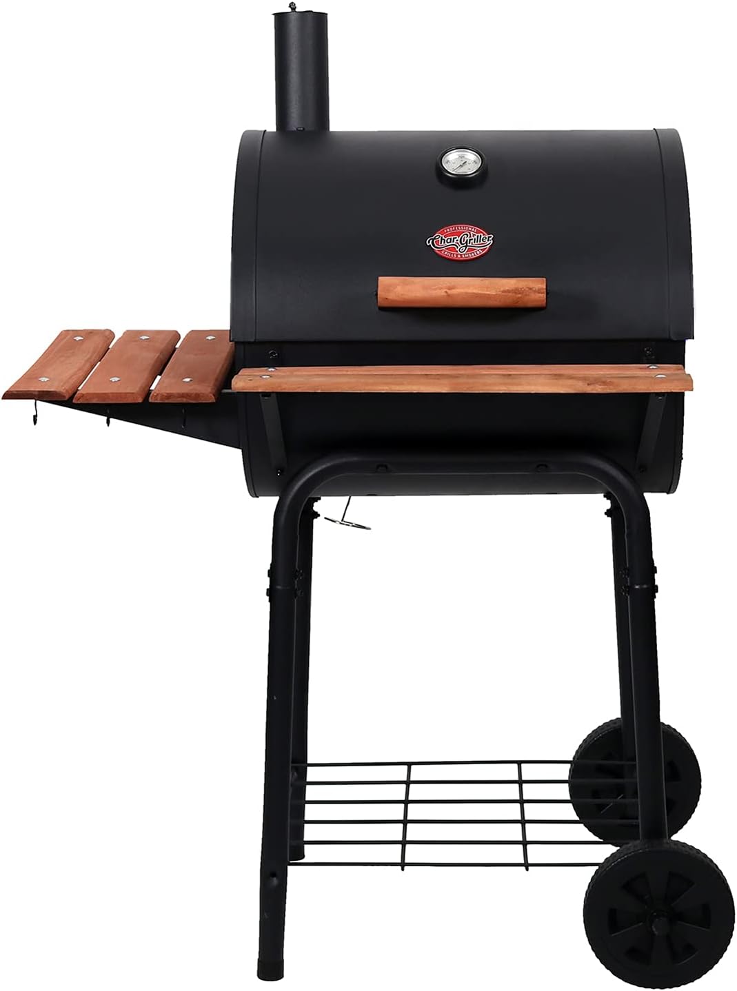 Char-Griller E2123 Wrangler 635 Square Inch Charcoal Grill/Smoker. Black