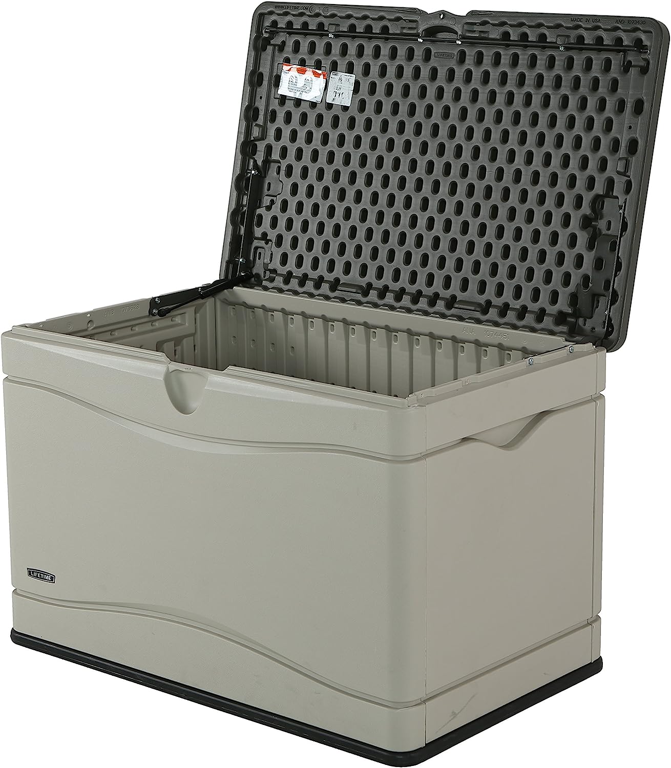 Lifetime 60103 Deck Storage Box. 80 Gallon. Desert Sand/Brown