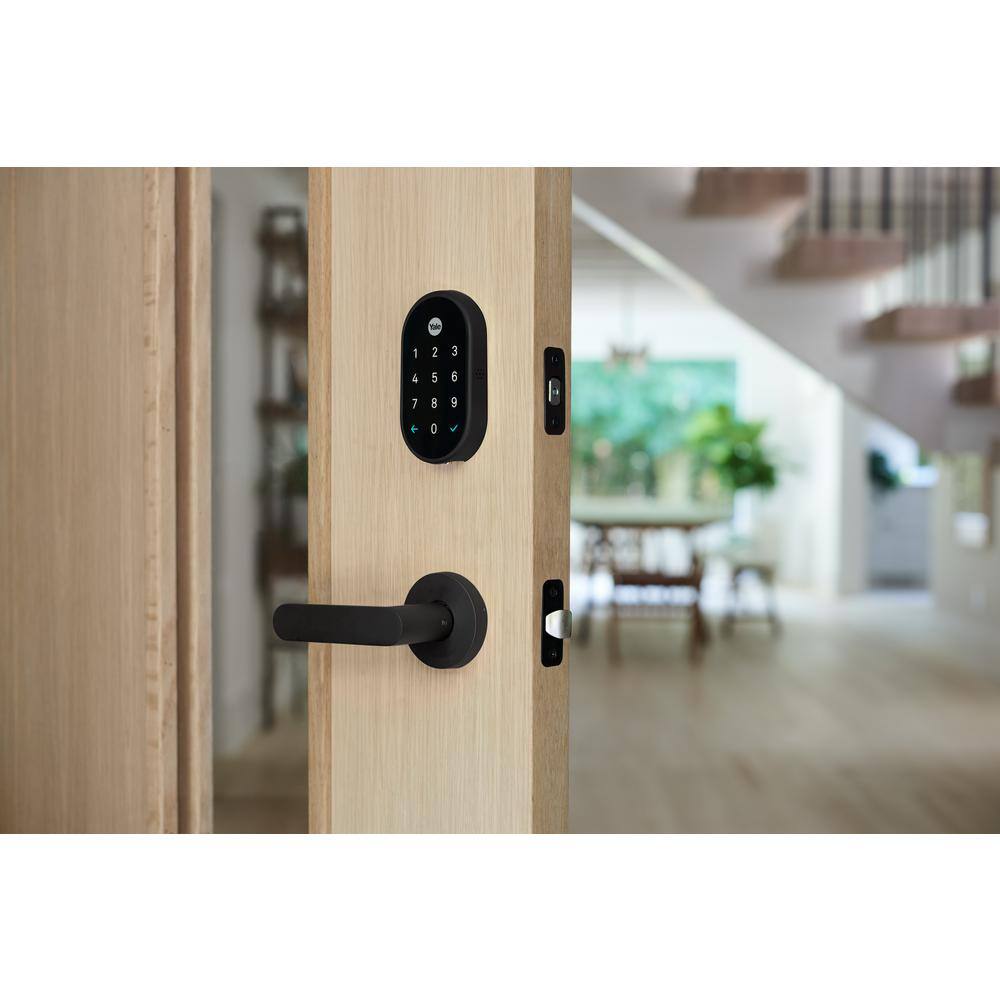 Google RB-YRD540-WV-BSP Nest x Yale Lock - Tamper-Proof Smart Deadbolt Lock with Nest Connect - Black Suede