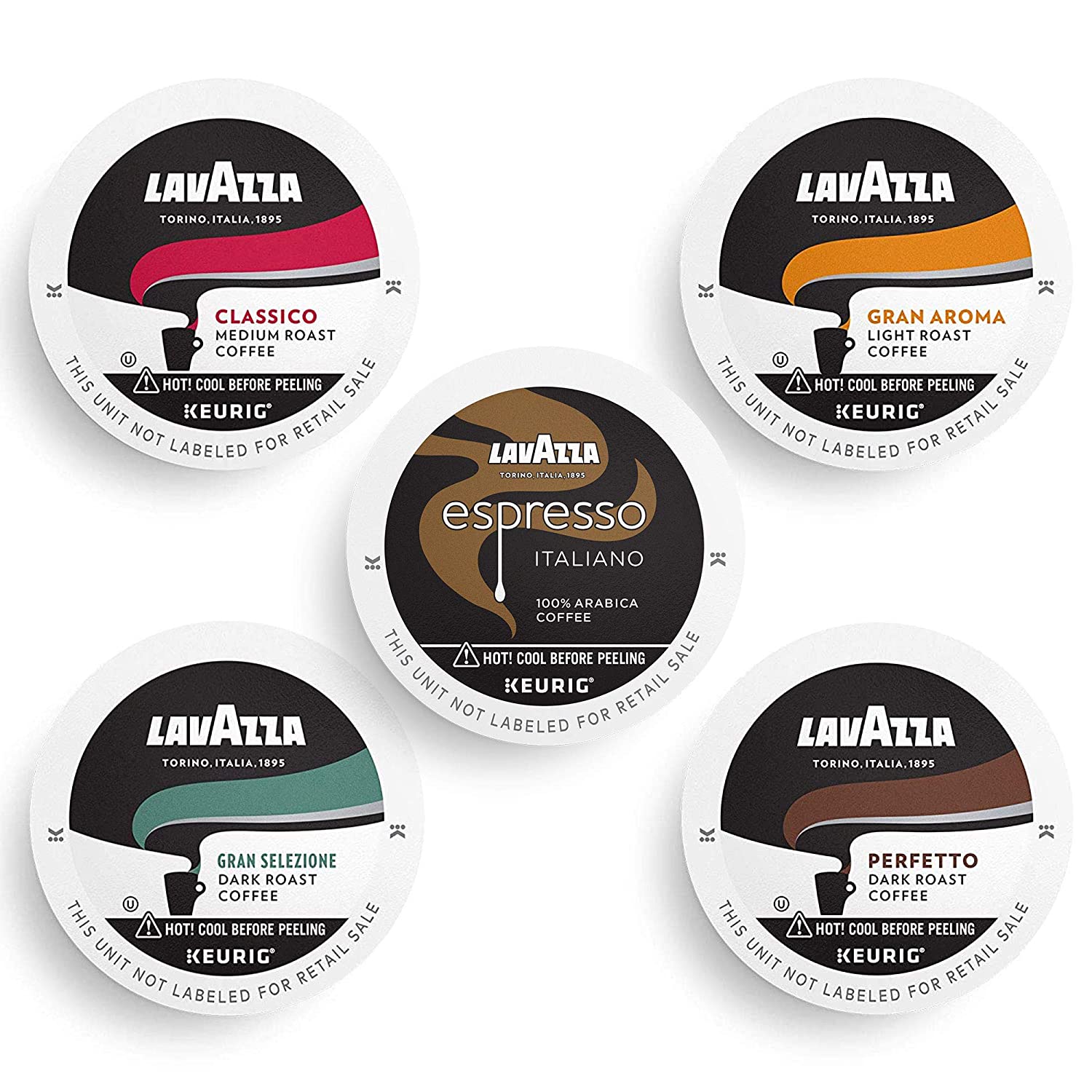 Lavazza Variety Pack Single-Serve K-Cups for Keurig Brewer Coffee. 60 Count (Pack of 1) . Value Pack. Notes of: fruits. flowers. chocolate. carmel. citrus