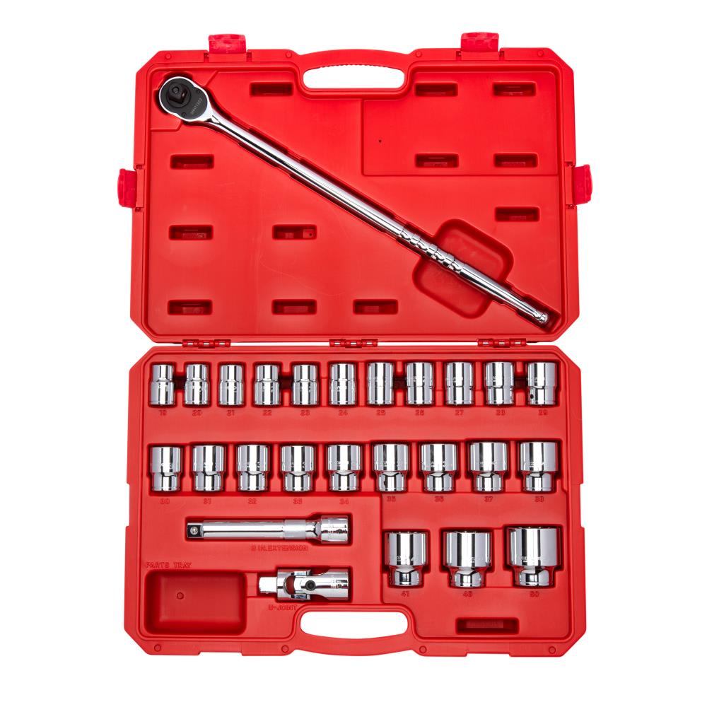 TEKTON 27-Piece Metric 3/4-in Drive 6-point Set Intermediate Socket Set