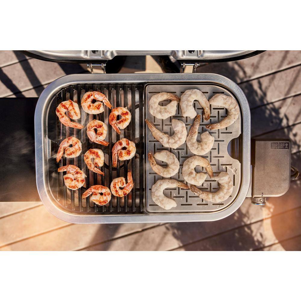 Weber 91300901 Lumin Compact Electric Grill in Deep Ocean Blue