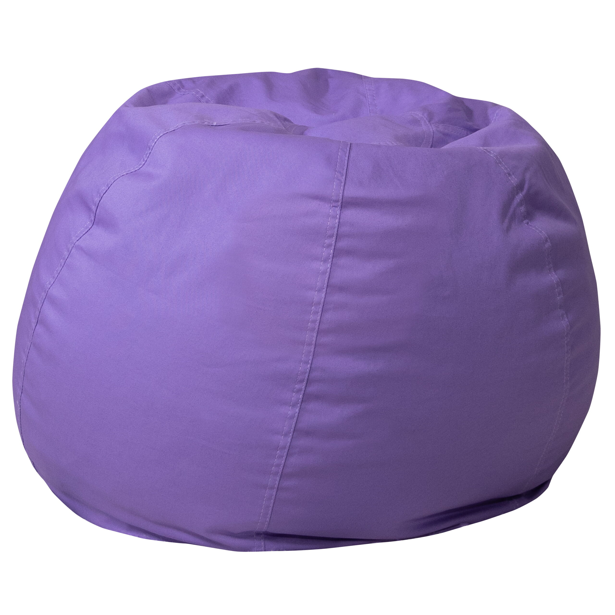 Flash Furniture Small Solid Purple Refillable Bean Bag Chair for Kids and Teens