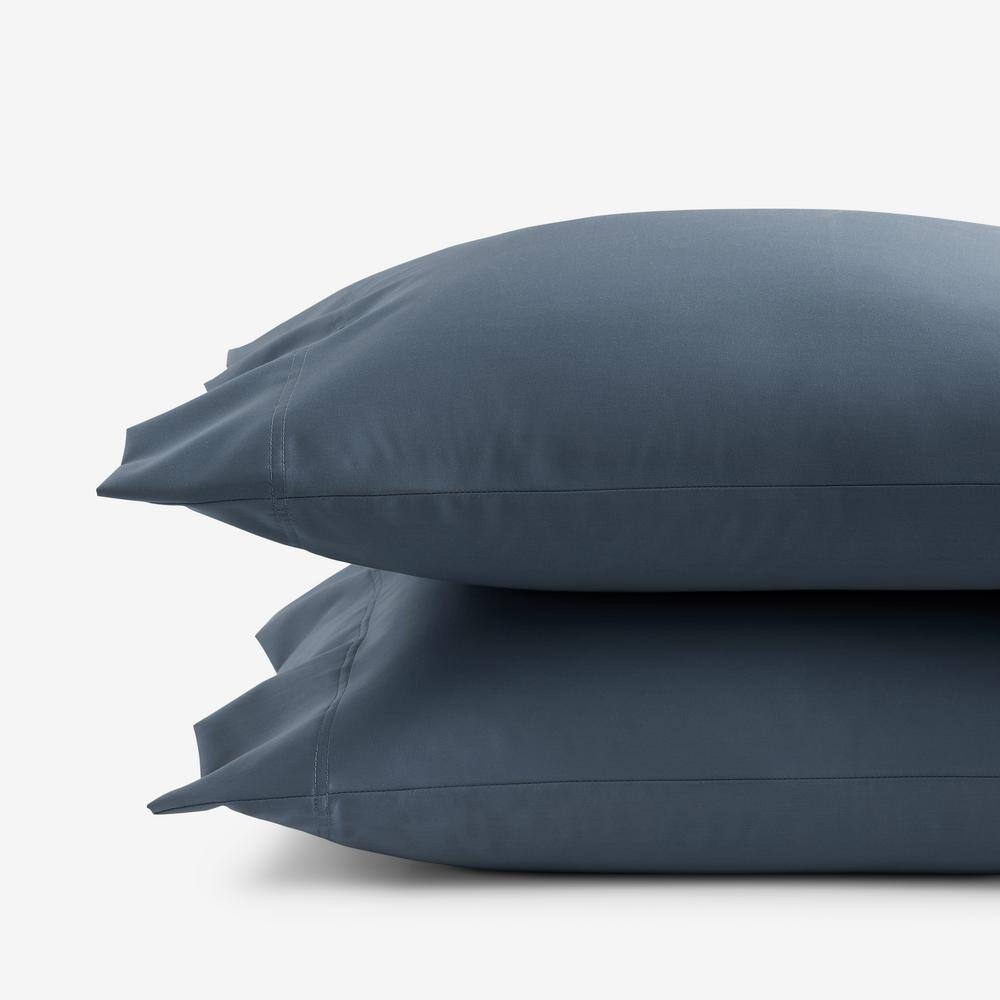The Company Store  Legends Hotel Steel Blue 450-Thread Count Wrinkle-Free Supima Cotton Sateen Standard Pillowcase (Set of 2) - Steel Blue
