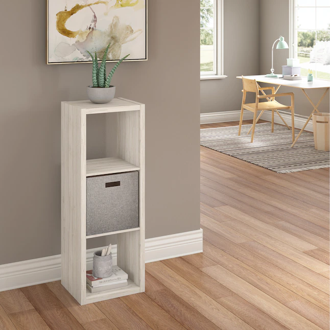 ClosetMaid  43.98-in H x 15.87-in W x 13.5-in D Bleached Walnut Wood Laminate 3 Cube Organizer