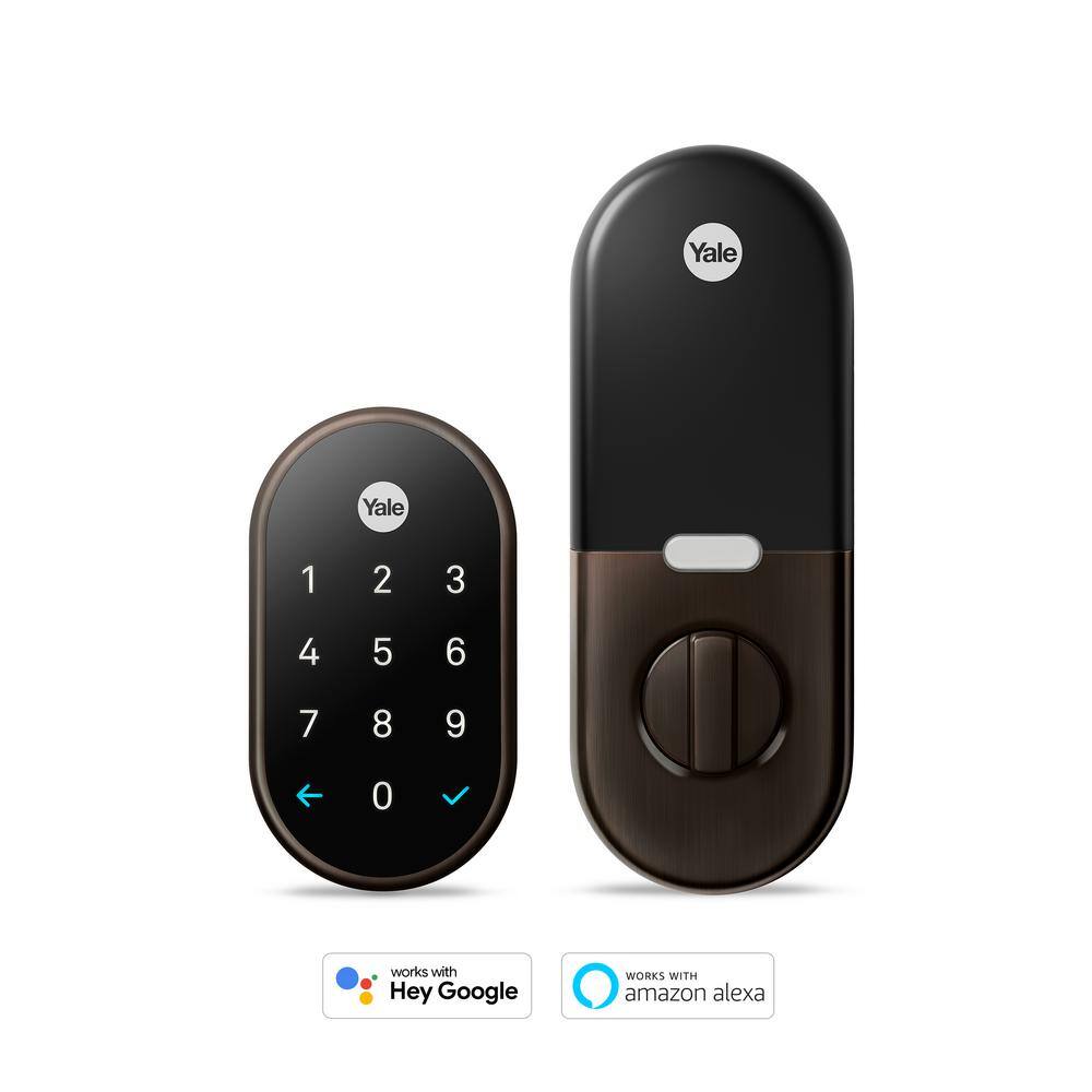 Google RB-YRD540-WV-0BP Nest x Yale Lock - Tamper-Proof Smart Deadbolt Lock with Nest Connect - Oil Rubbed Bronze