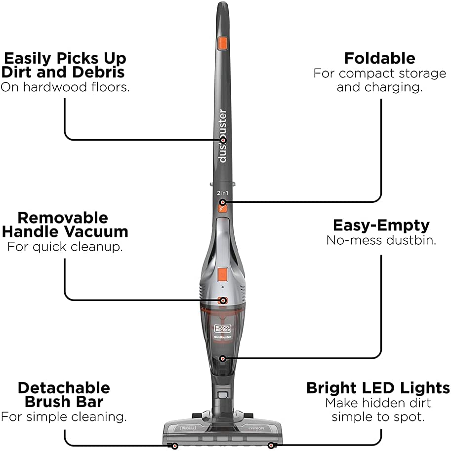BLACK+DECKER  POWERSERIES dustbuster 2in1 Cordless Stick Vacuum (Convertible to Handheld)