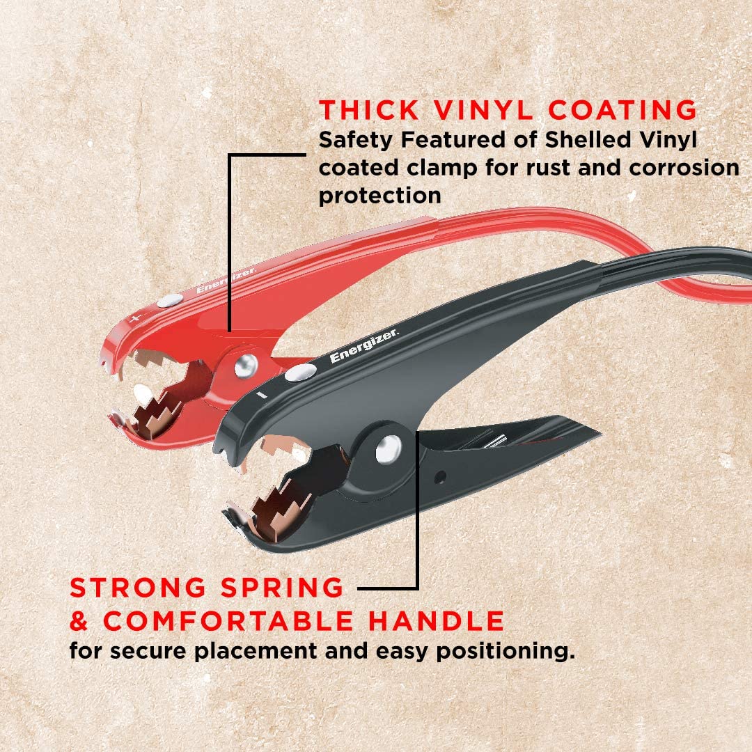 Energizer Jumper Cables for Car Battery. Heavy Duty Automotive Booster Cables for Jump Starting Dead or Weak Batteries with Carrying Bag Included (20-Feet (2-Gauge)