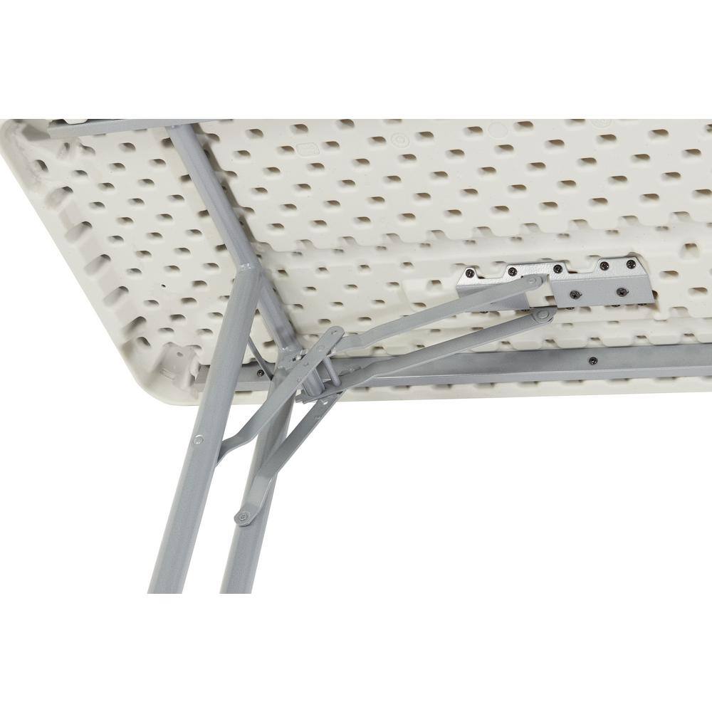National Public Seating BT-1896 96 in. Grey Plastic Folding Seminar Table