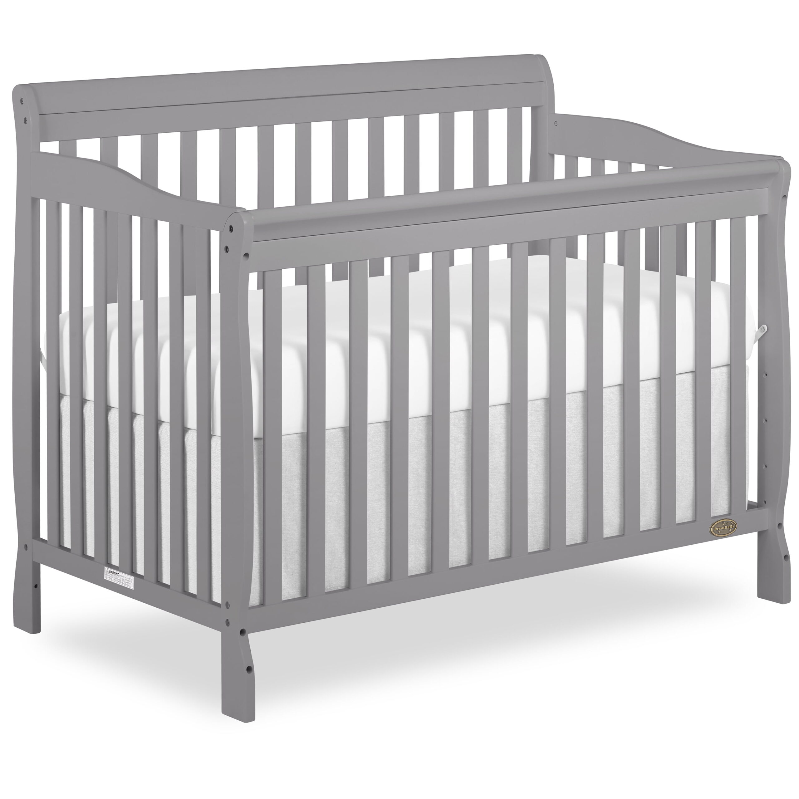 Dream On Me Ashton 5-in-1 Convertible Crib. Storm Grey