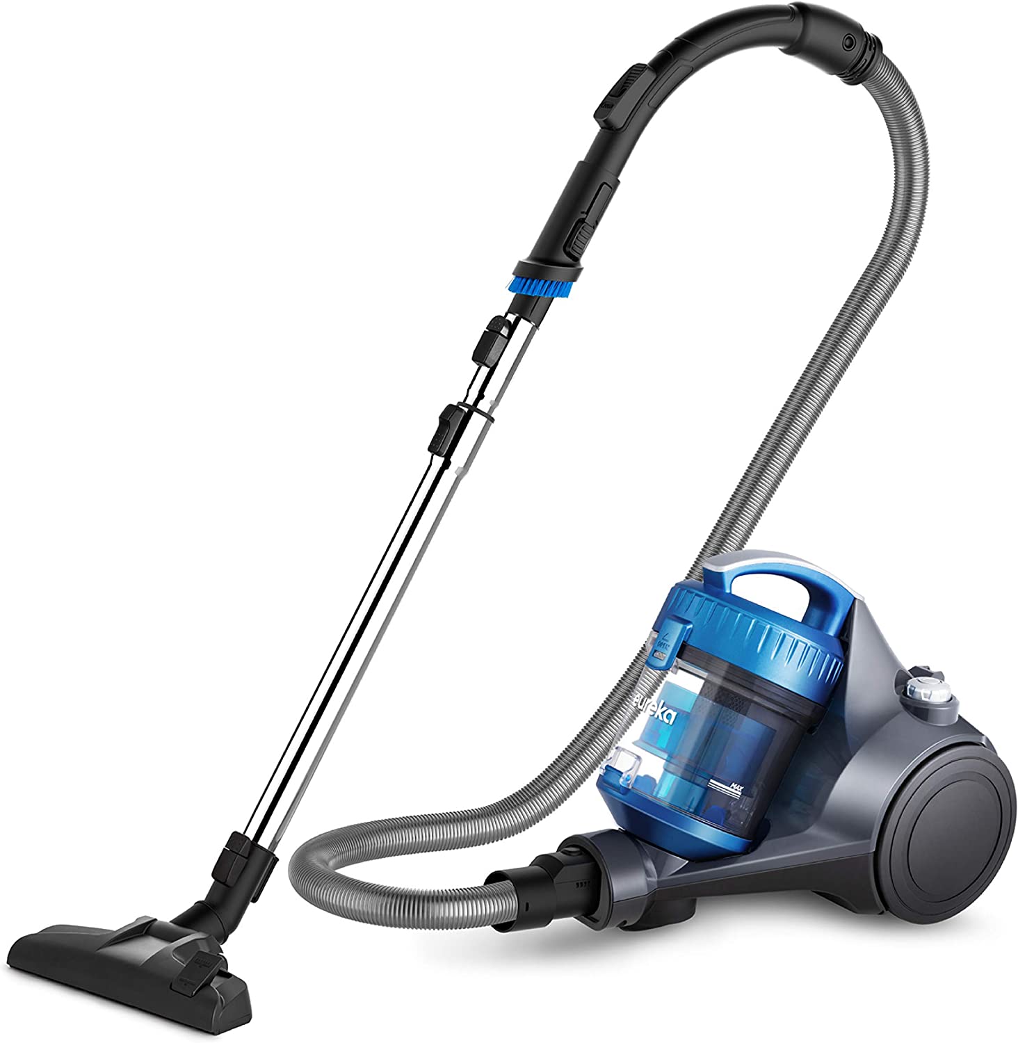 eureka WhirlWind Bagless Canister Vacuum Cleaner. Lightweight Vac for Carpets and Hard Floors. Blue