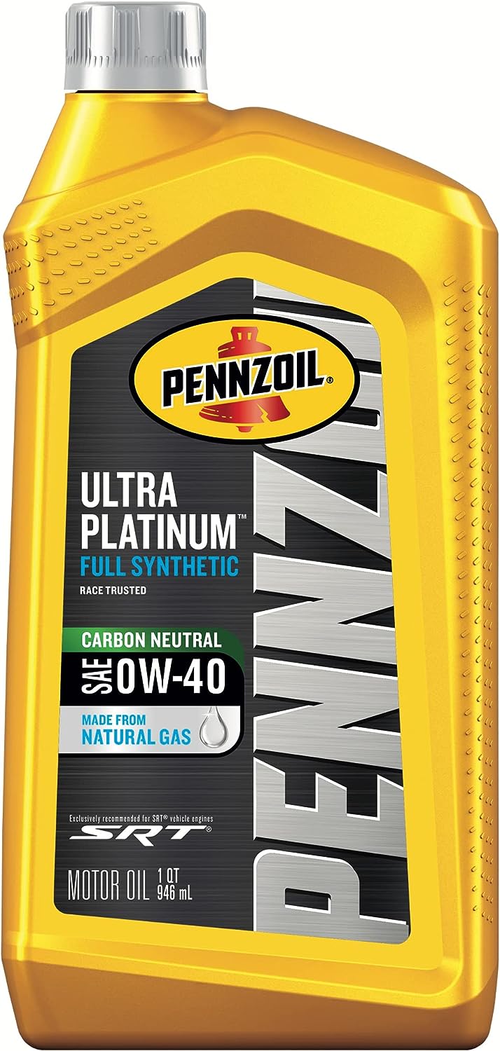 Pennzoil Ultra Platinum Full Synthetic 0W-40 Motor Oil (1 Quart. Case of 6)