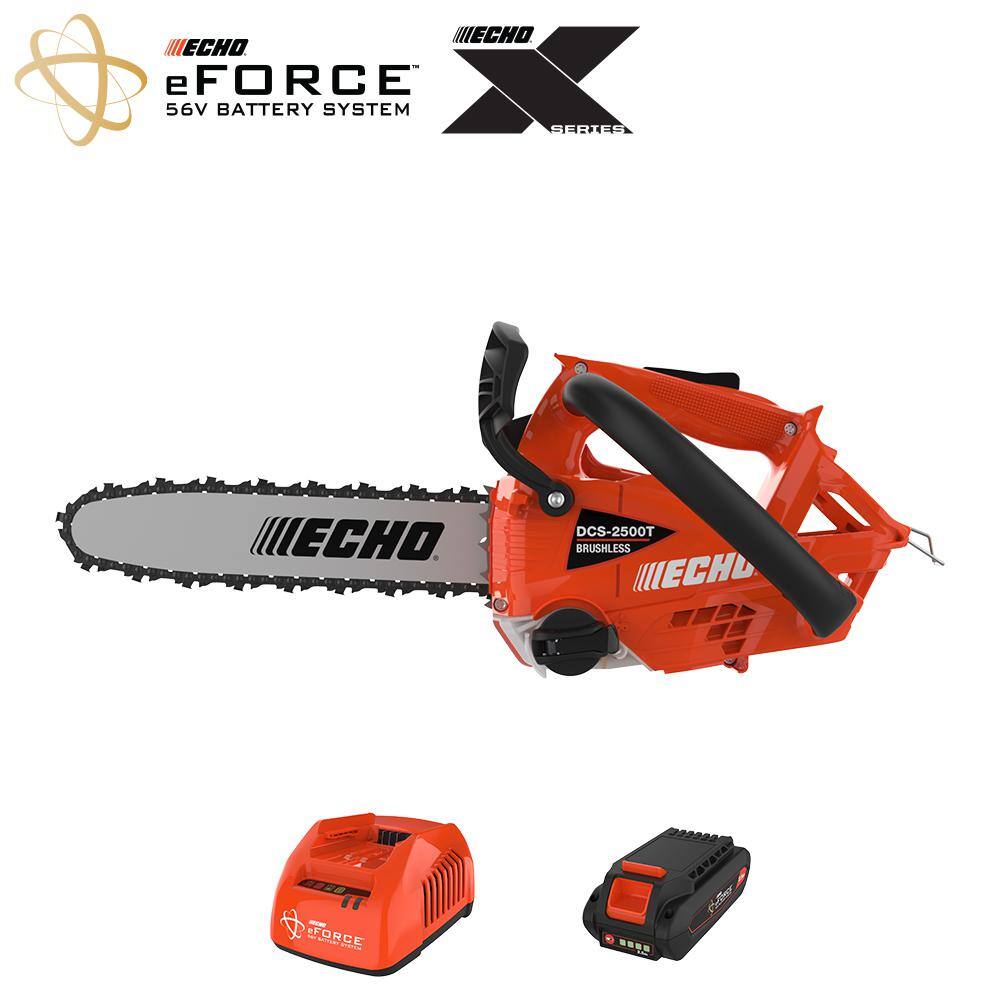 ECHO DCS-2500T-12C1 eFORCE 12 in. 56V Battery Chainsaw with 2.5Ah Battery and Charger