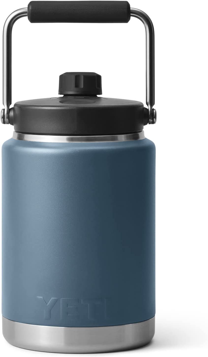YETI Rambler Half Gallon Jug. Vacuum Insulated. Stainless Steel with MagCap. Nordic Blue