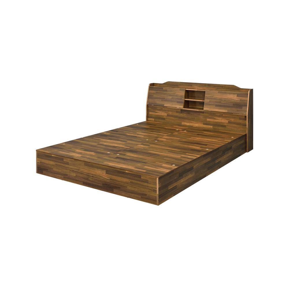 Acme Furniture  Hestia Walnut Queen Bed