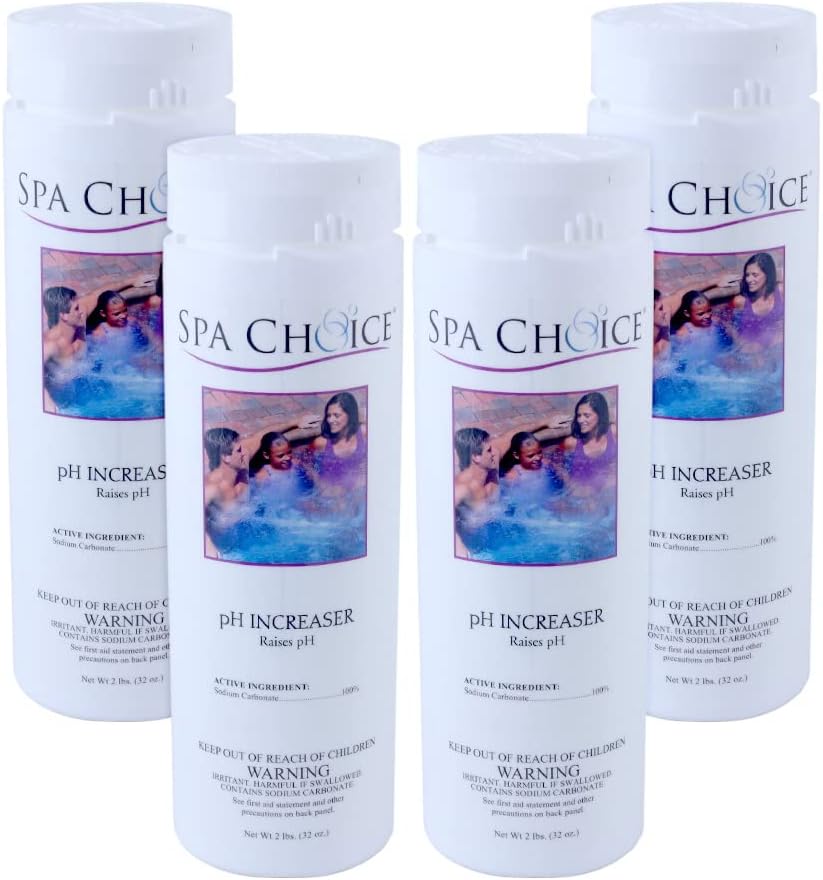 Spa Choice 472-4-8240-04 pH Increaser for Spas and Hot Tubs. 2-Pound. 4-Pack