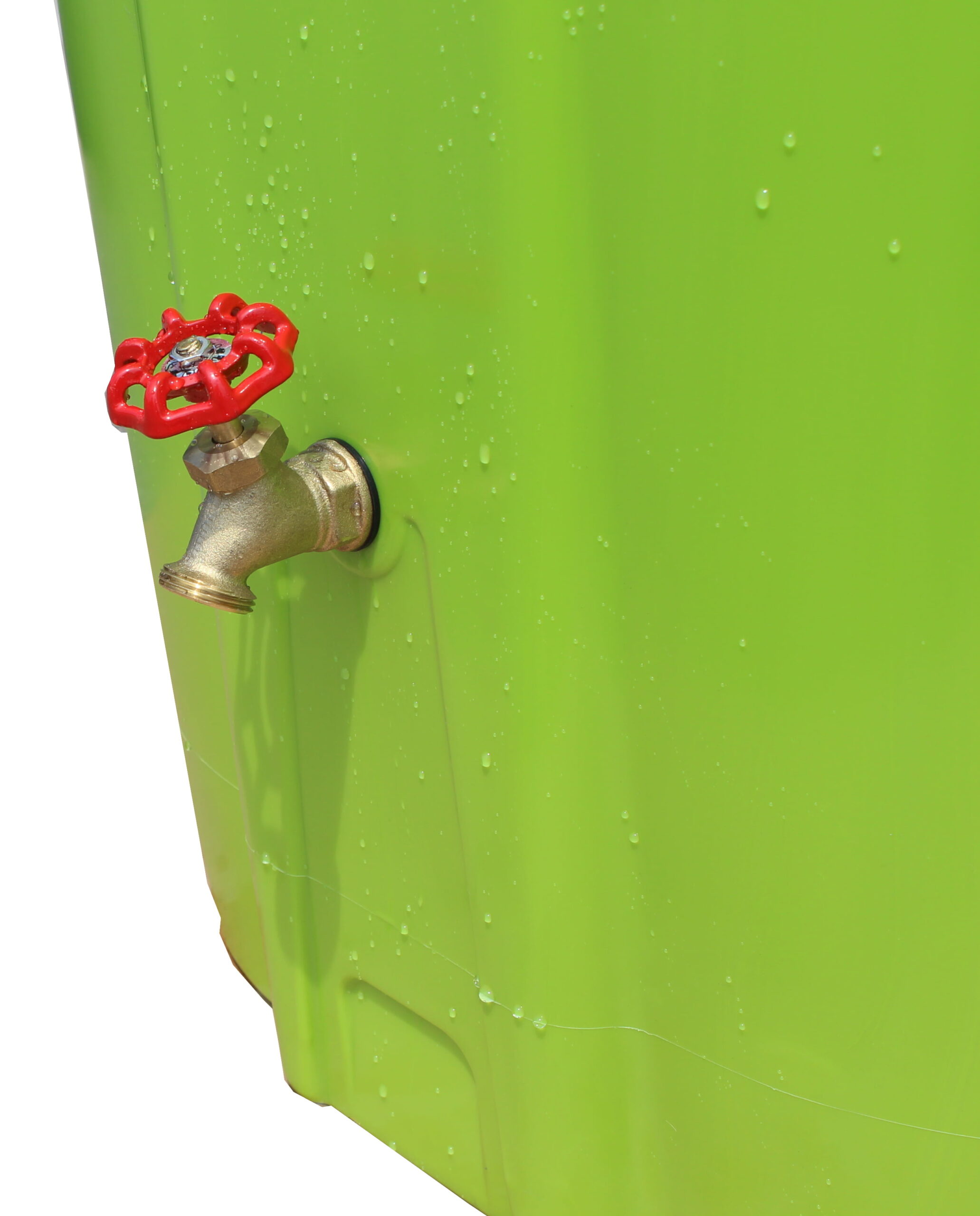 55 Gal. Rain Barrel Green with Brass Spigot