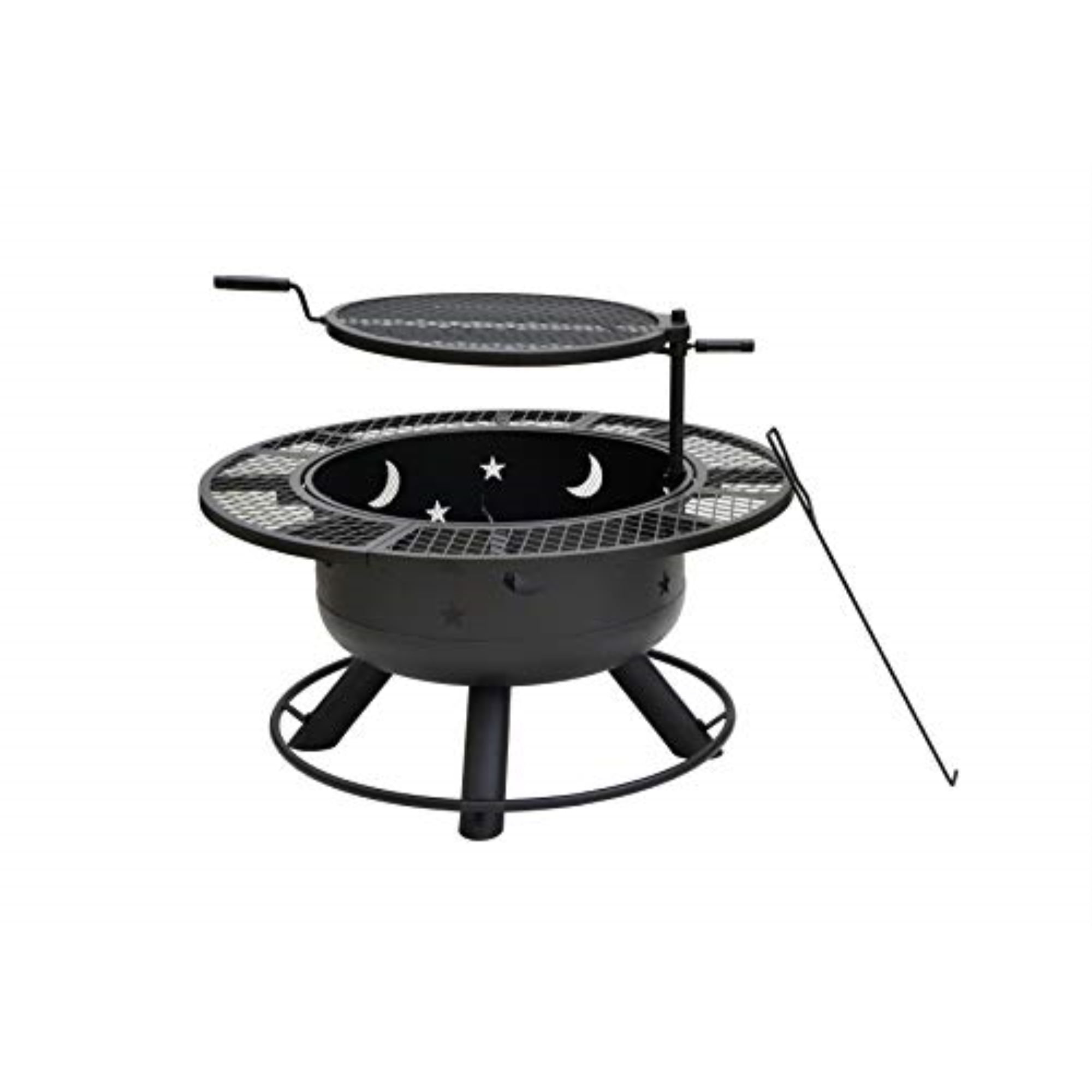 Nightstar 32.7′ fire pit with grill