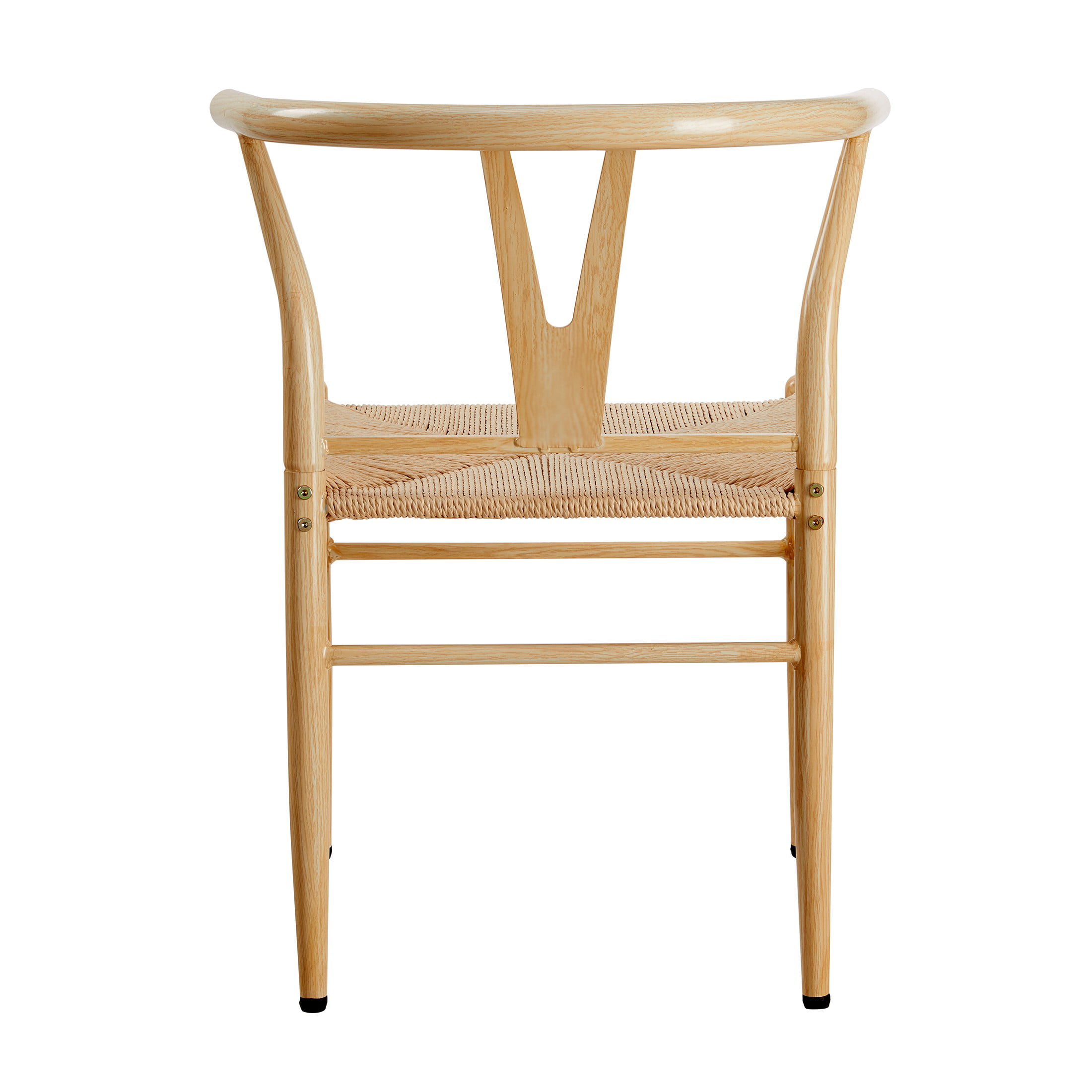 Better Homes & Gardens Springwood Wishbone Chair 2 Pack.  Metal Base with Light Natural Color Finish