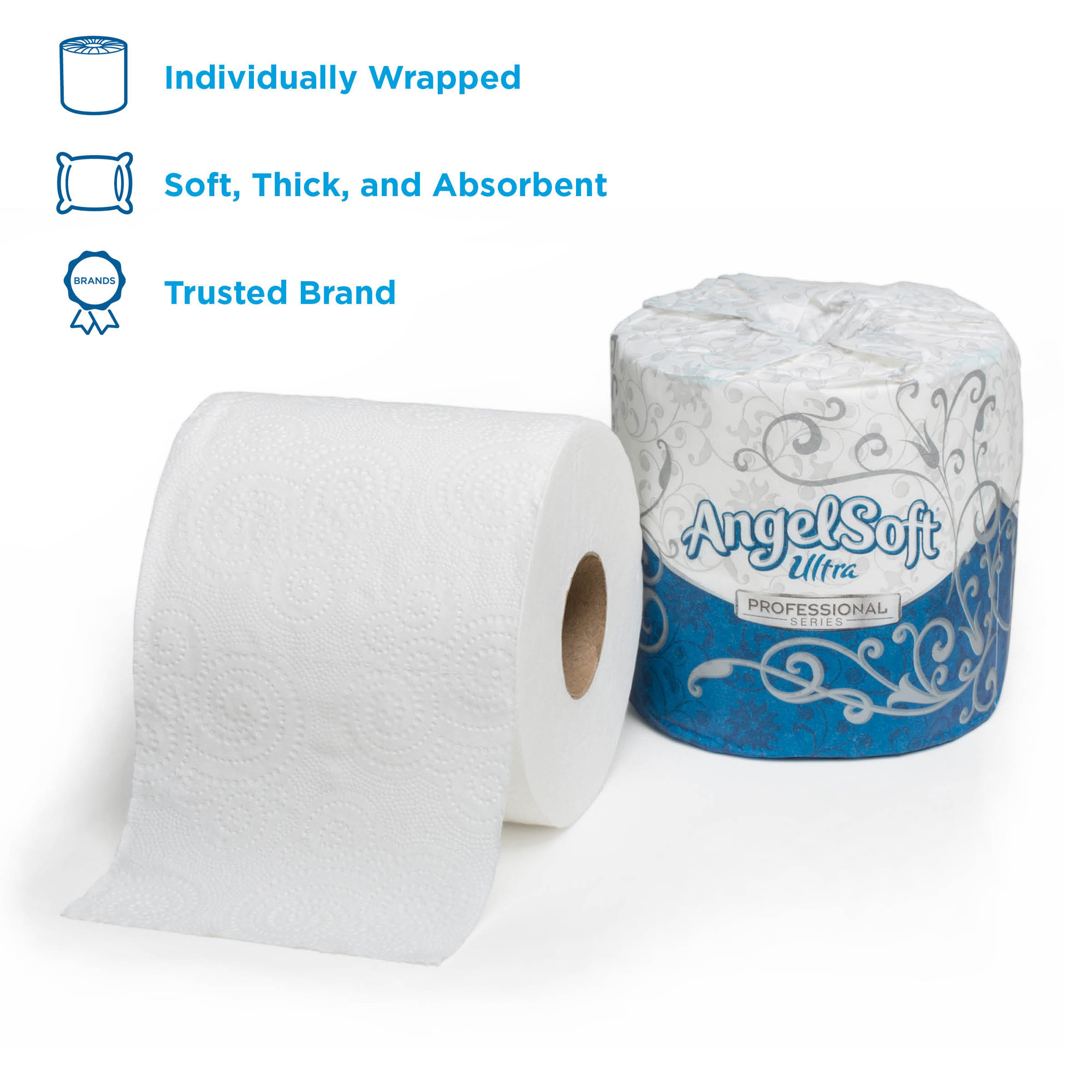 Georgia-Pacific Angel Soft Ultra 2-Ply Toilet Paper. 1632014. 20 Rolls per Case