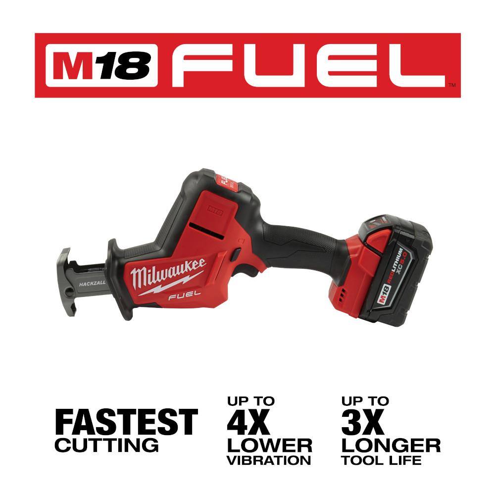 Milwaukee 2719-21-2866-20 M18 FUEL 18V Lithium-Ion Brushless Cordless HACKZALL Reciprocating Saw Kit W/M18 Drywall Screw Gun