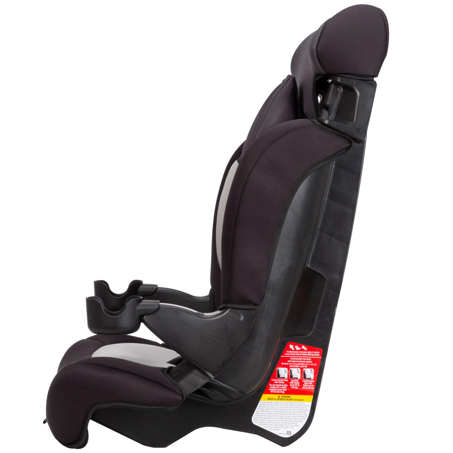 Safety 1st Grand 2-in-1 Booster Car Seat. Forward-Facing with Harness. 30-65 pounds and Belt-Positioning Booster. 40-120 pounds. Black Sparrow