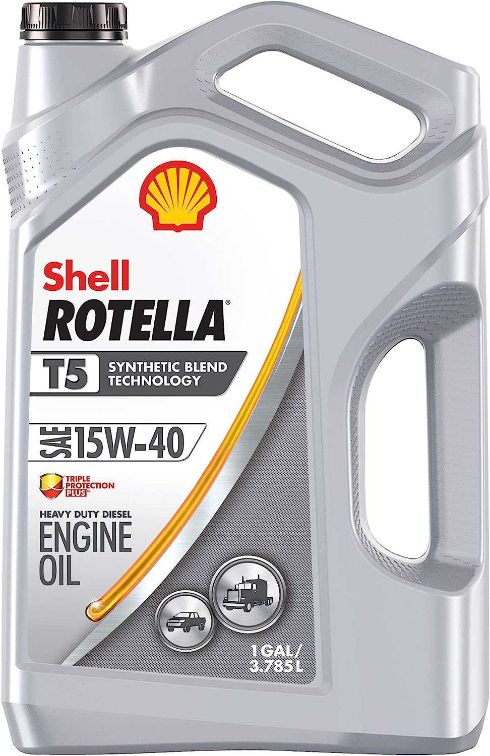 Shell Rotella T4 Triple Protection Conventional 15W-40 Diesel Engine Oil (1-Gallon. Case of 3)