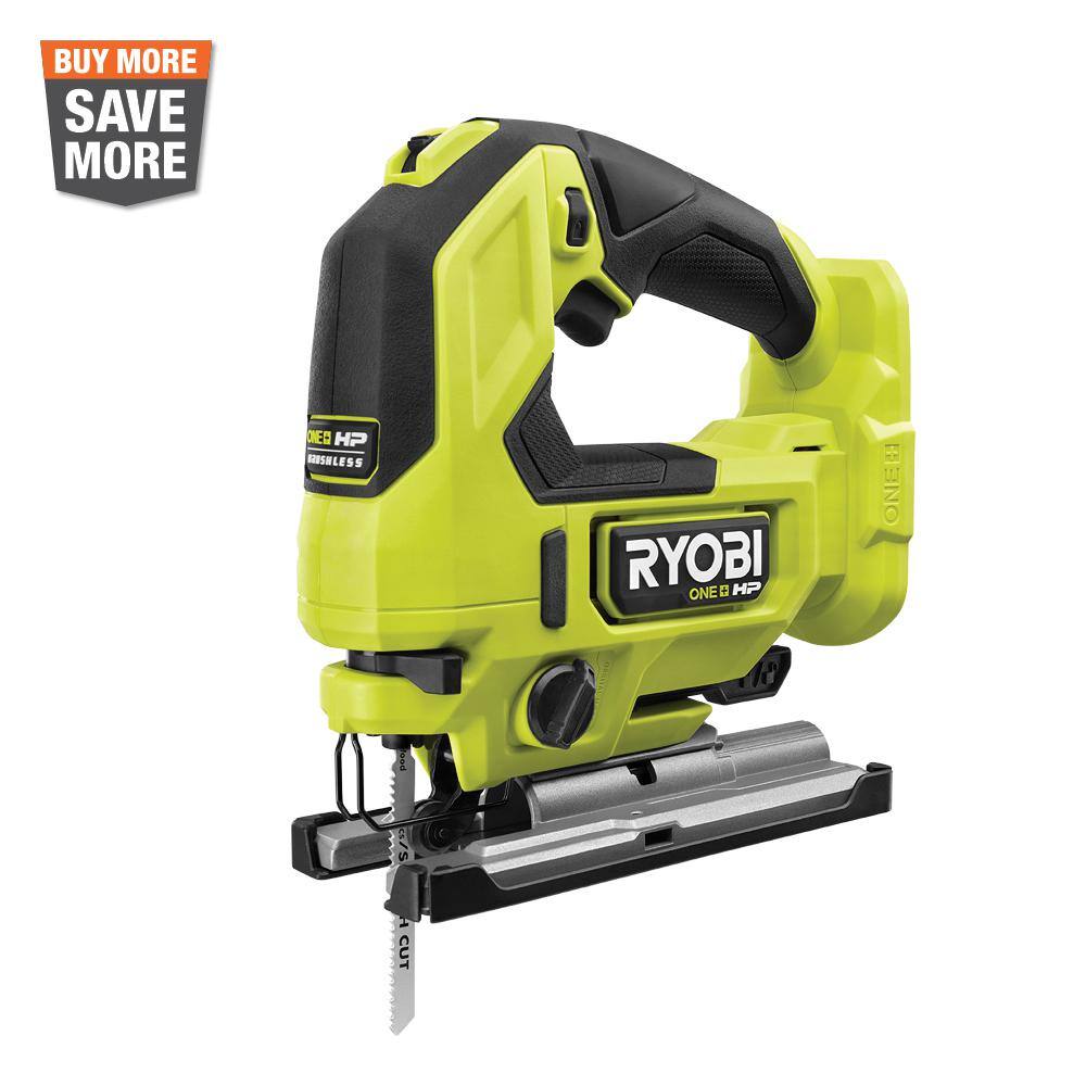 RYOBI PBLJS01B ONE+ HP 18V Brushless Cordless Jig Saw (Tool Only)