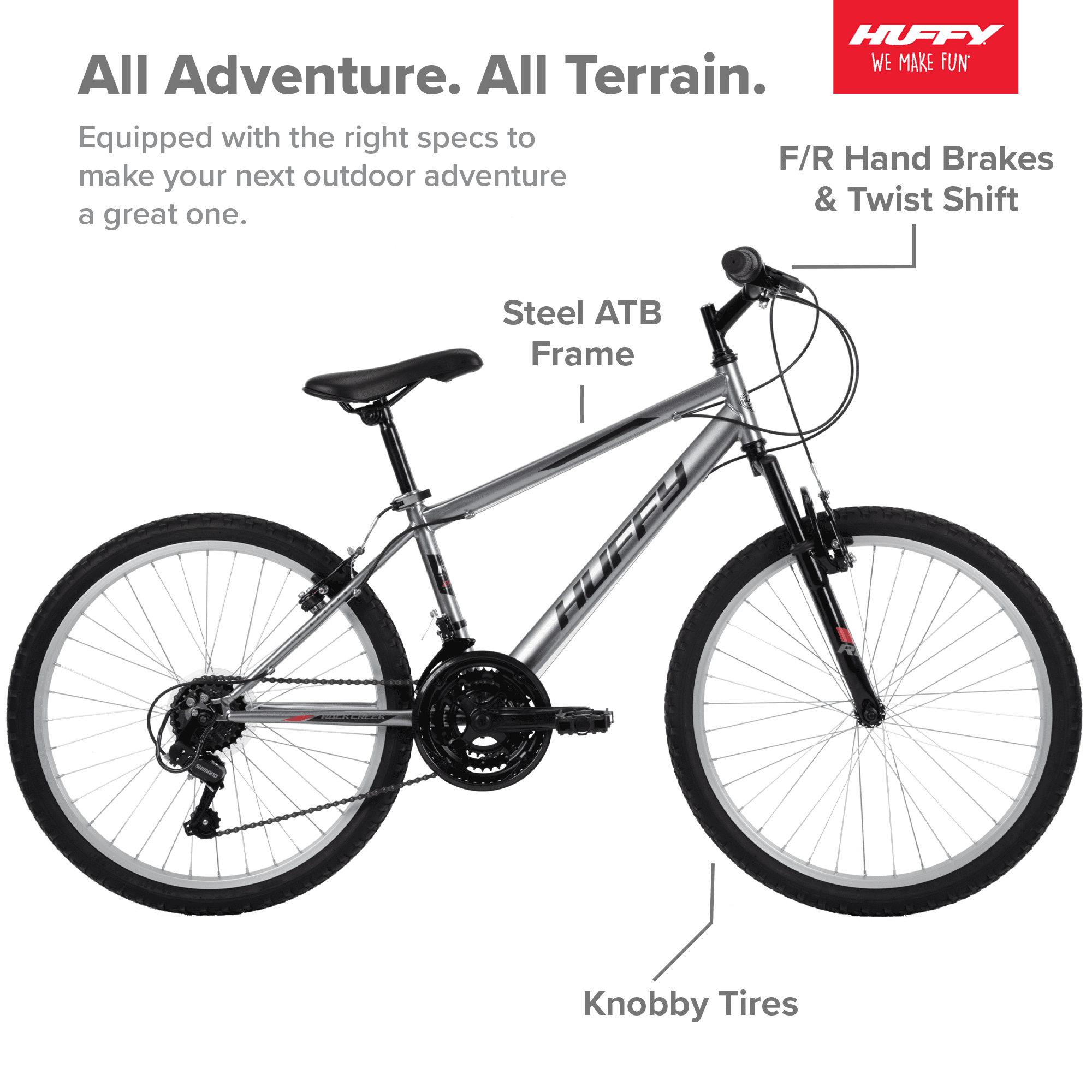 Huffy 24″ Rock Creek Boys Mountain Bike for Men