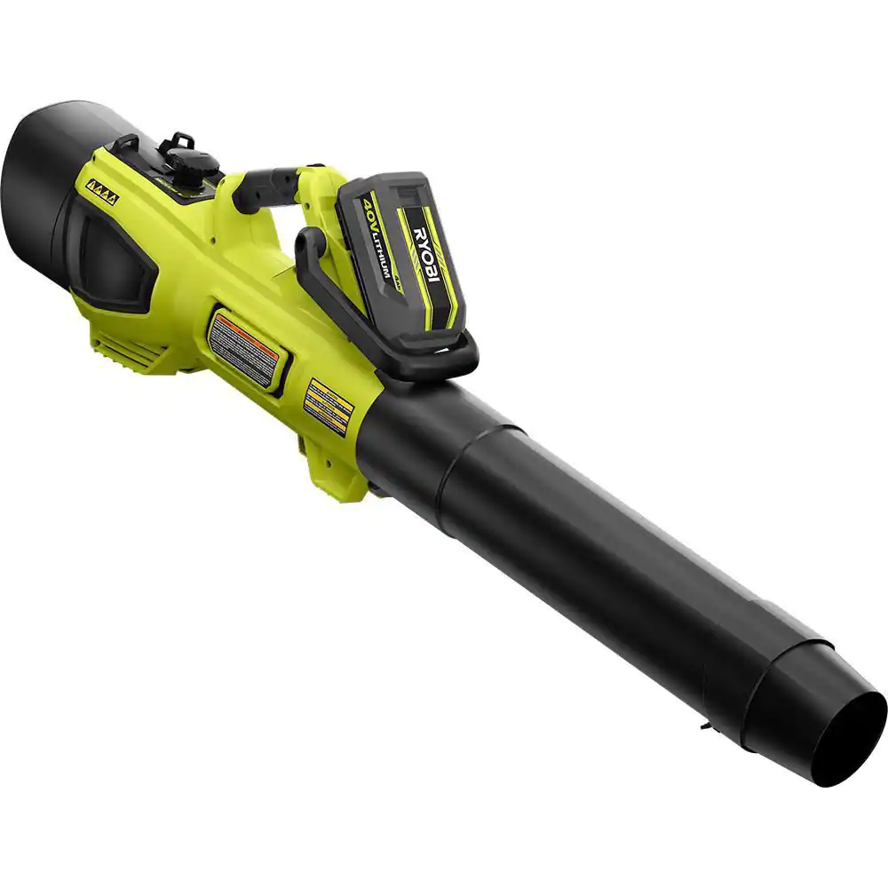 RYOBI 40V HP Brushless 100 MPH 600 CFM Cordless Leaf Blower/Mulcher/Vacuum with (2) 4.0 Ah Batteries and Charger
