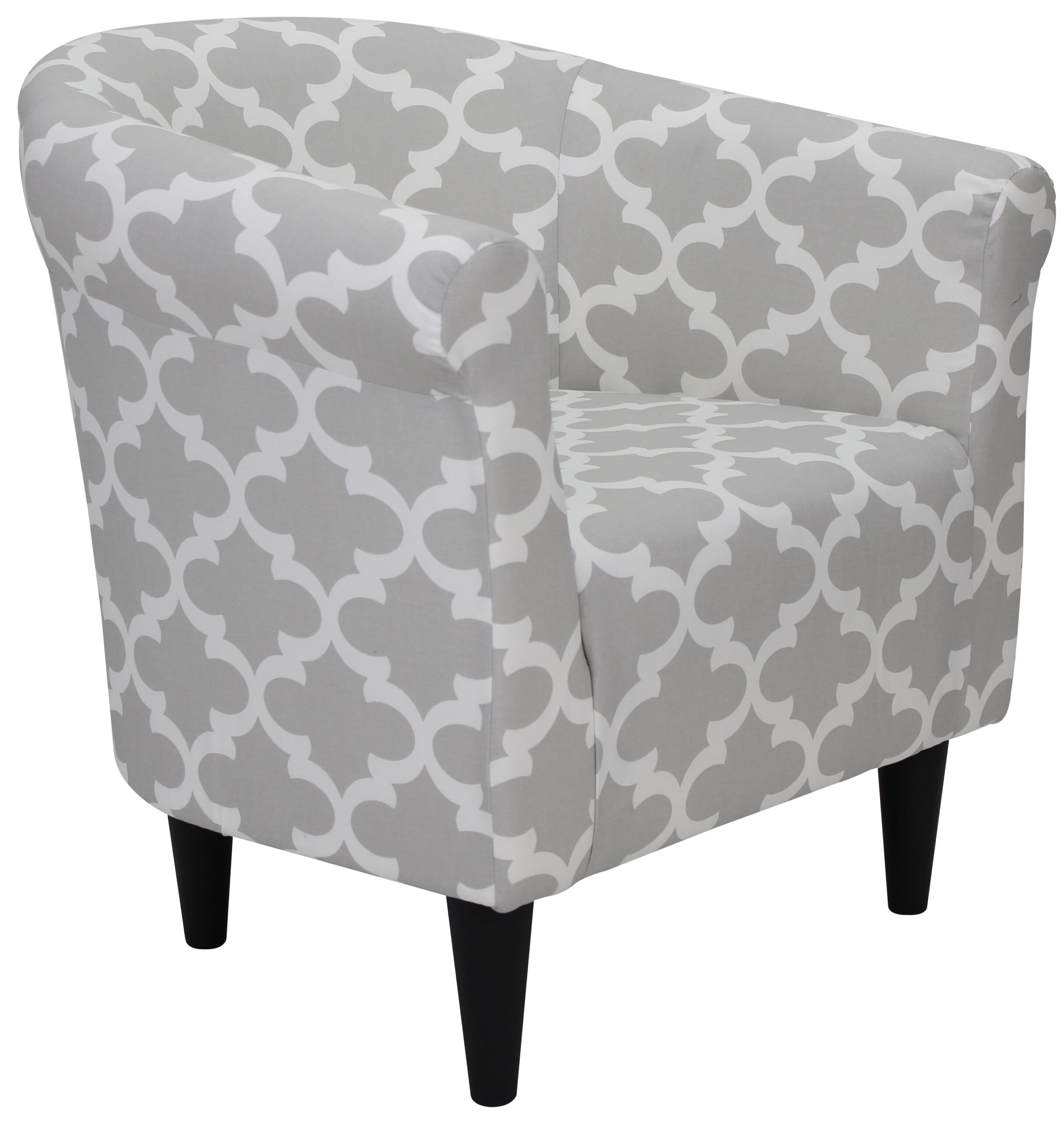 Mainstays Microfiber Bucket Accent Chair. Fynn Gray