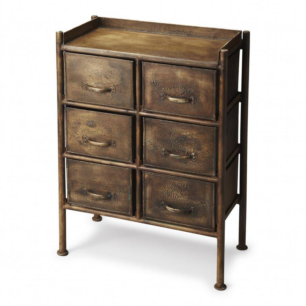 HomeRoots  Bernadette Brown 23 in Chest of Drawers