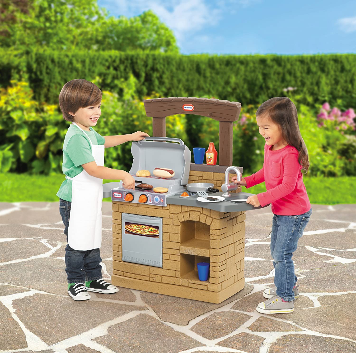 Little Tikes Cook ‘n Play Outdoor BBQ . Brown