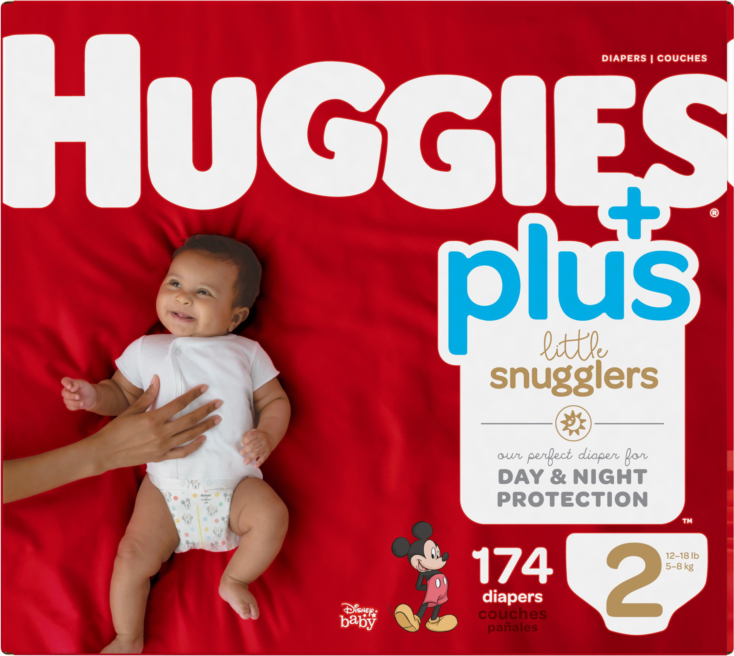 Huggies Little Snugglers Wetness Indicator Soft Diapers - Size 2. 174 Count