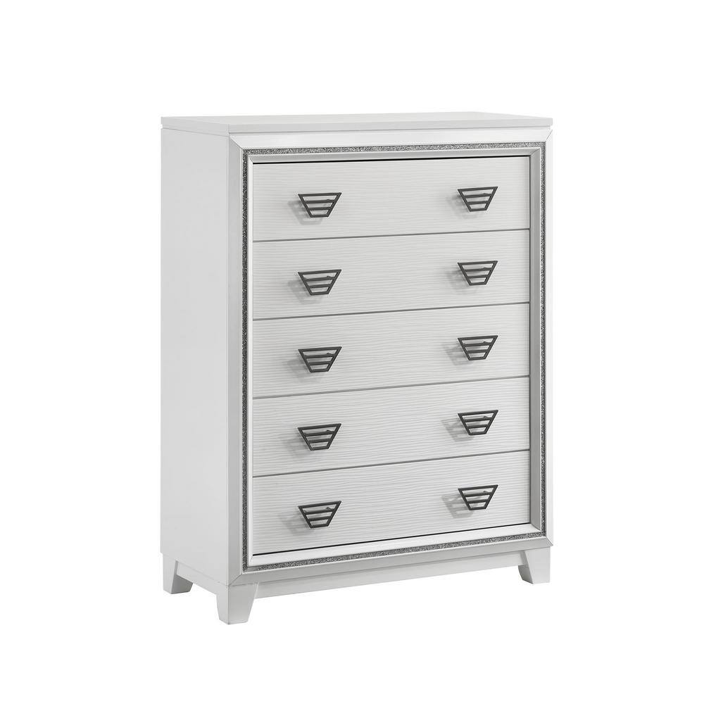 Picket House Furnishings  Taunder 5-Drawer Chest in White