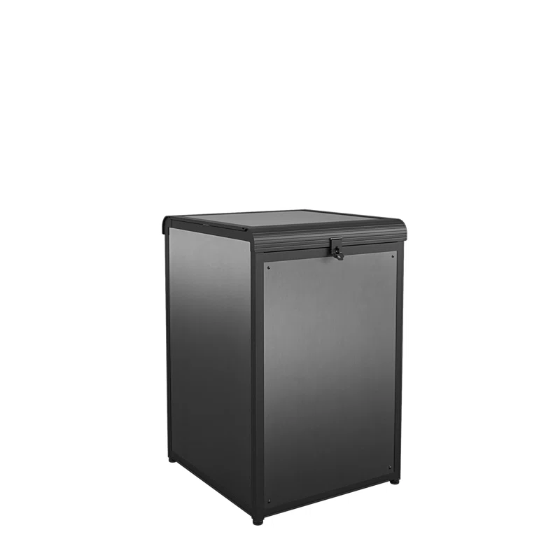 COSCO 88910GRY1E BoxGuard Heavy Duty Multi-Purpose Outdoor Storage & Delivery Box. 55 Gallons. Aluminum. Gray