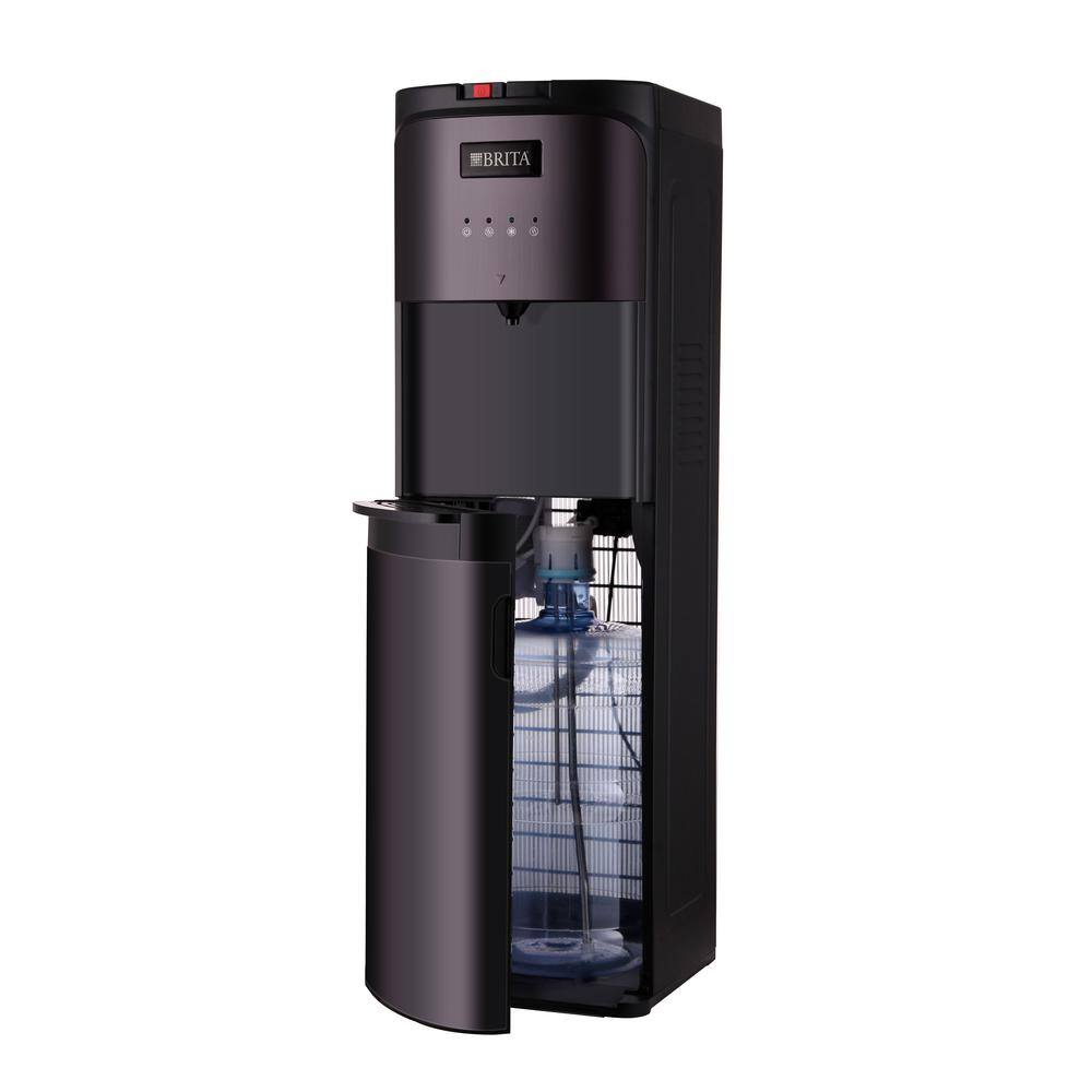 Brita TCL-BR-1 Bottom-Loading Water Cooler. Built-In Filter. Black-Stainless-Steel Never Buy Plastic Bottled Water Again. ENERGY STAR