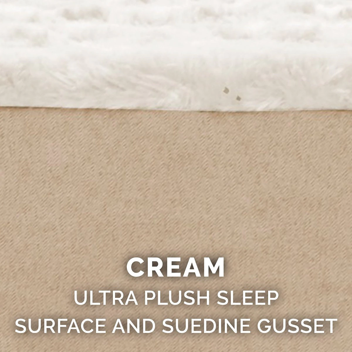 Furhaven Pet Bed for Dogs and Cats – NAP Ultra Plush Orthopedic Deluxe Dog Bed. Removable Machine Washable Cover. Cream