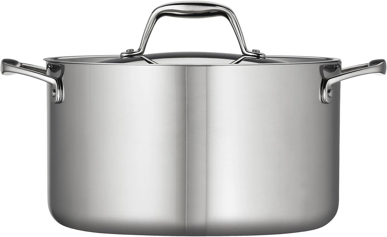 Tramontina Covered Sauce Pan Stainless Steel Tri-Ply Clad 6 Qt. 80116/040DS