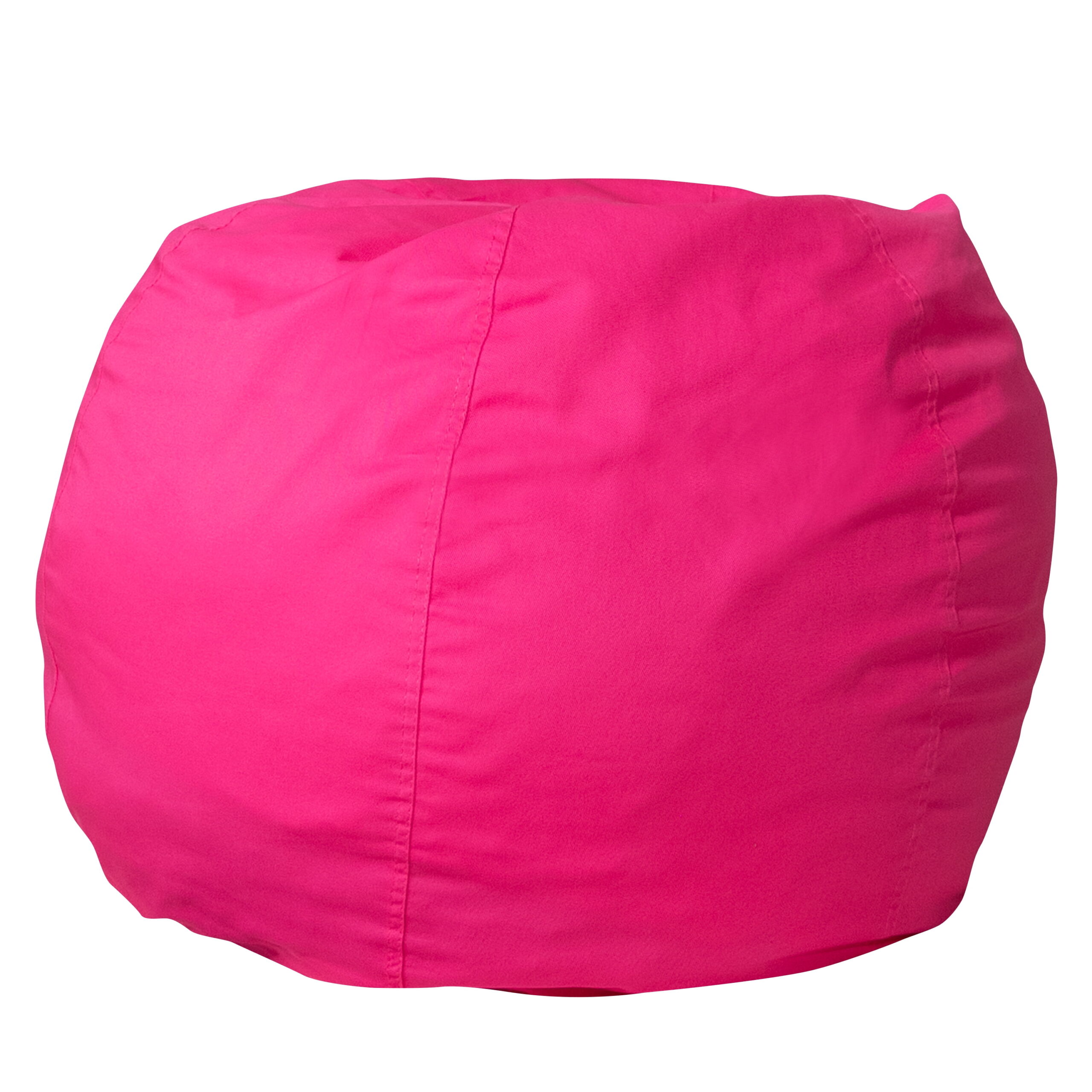 Flash Furniture Small Solid Hot Pink Refillable Bean Bag Chair for Kids and Teens
