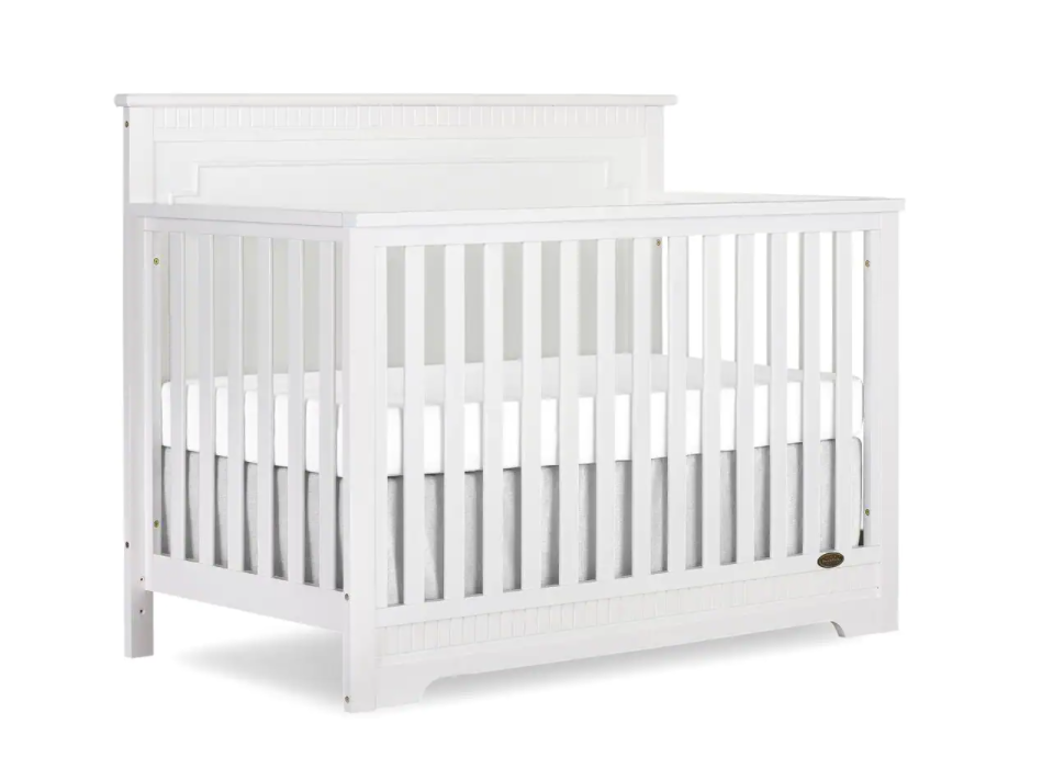 Dream On Me Morgan White 5 in 1 Convertible Crib