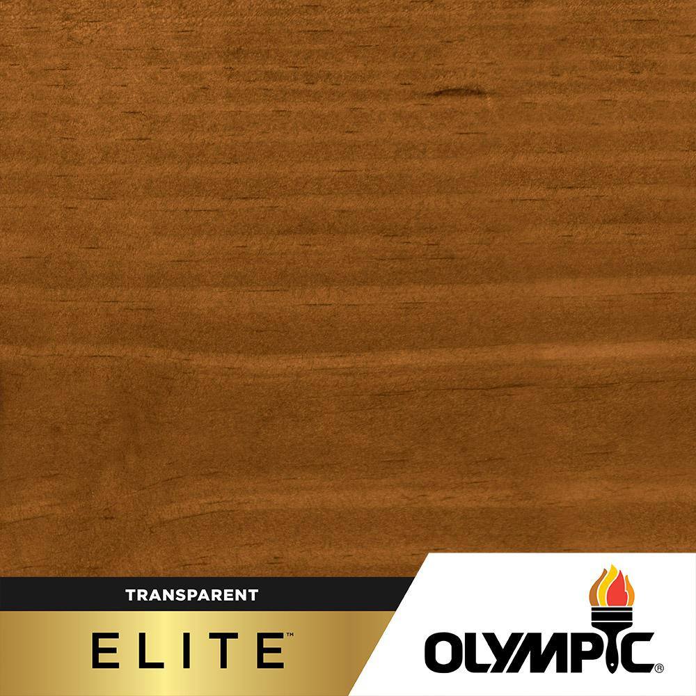 Olympic 810202-01 Elite 1 Gal. Mahogany Woodland Oil Transparent Exterior Stain and Sealant in One Low VOC