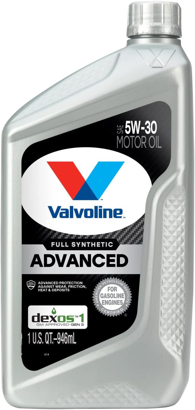 Valvoline Advanced Full Synthetic SAE 5W-30 Motor Oil 1 QT. Case of 6