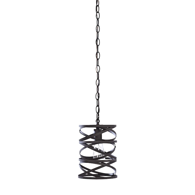 allen + roth  Winship Bronze Modern/Contemporary Cylinder Mini Pendant Light