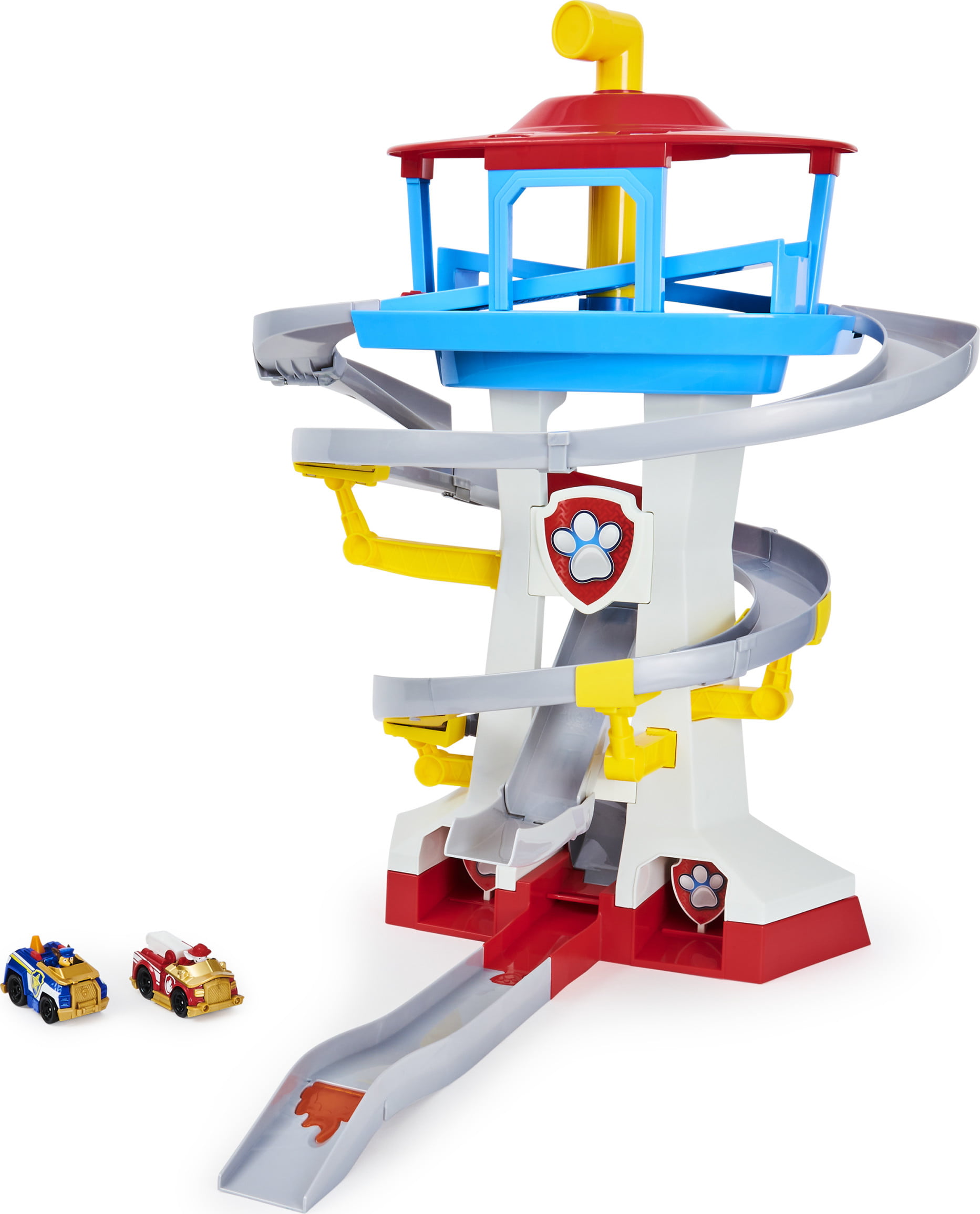 PAW Patrol. True Metal Adventure Bay Rescue Way Playset with 2 Exclusive Vehicles. 1:55 Scale